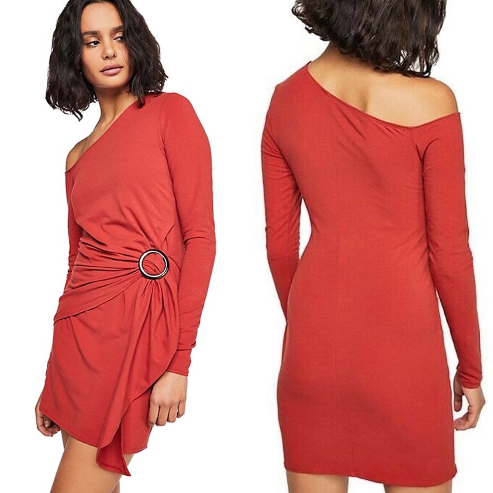 Free People Frankie Mini Dress in Copper